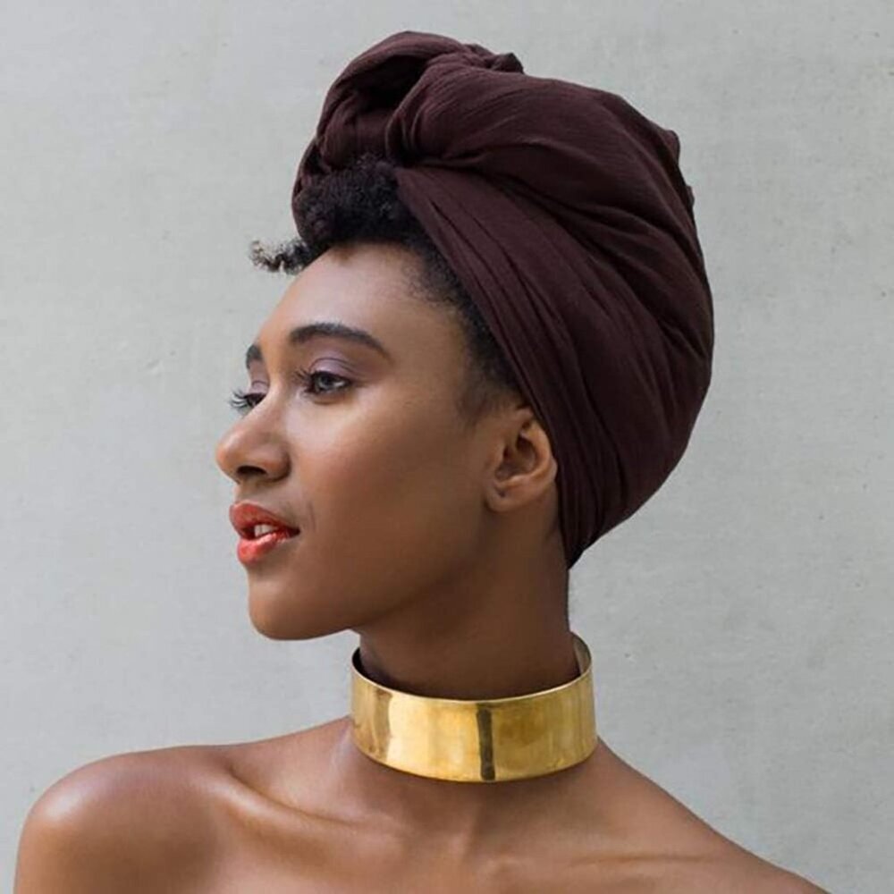 Head Wraps for Black Women Stretch Head Scarf Long African Hair Wraps Turban Hea - Picture 6 of 6